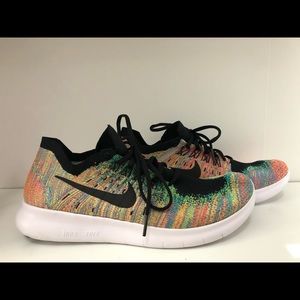 Nike Men's Free RN Flyknit Running Shoes, Sherbert